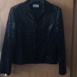 Giancarlo Ferrari Sequin Zip Up Jacket    10